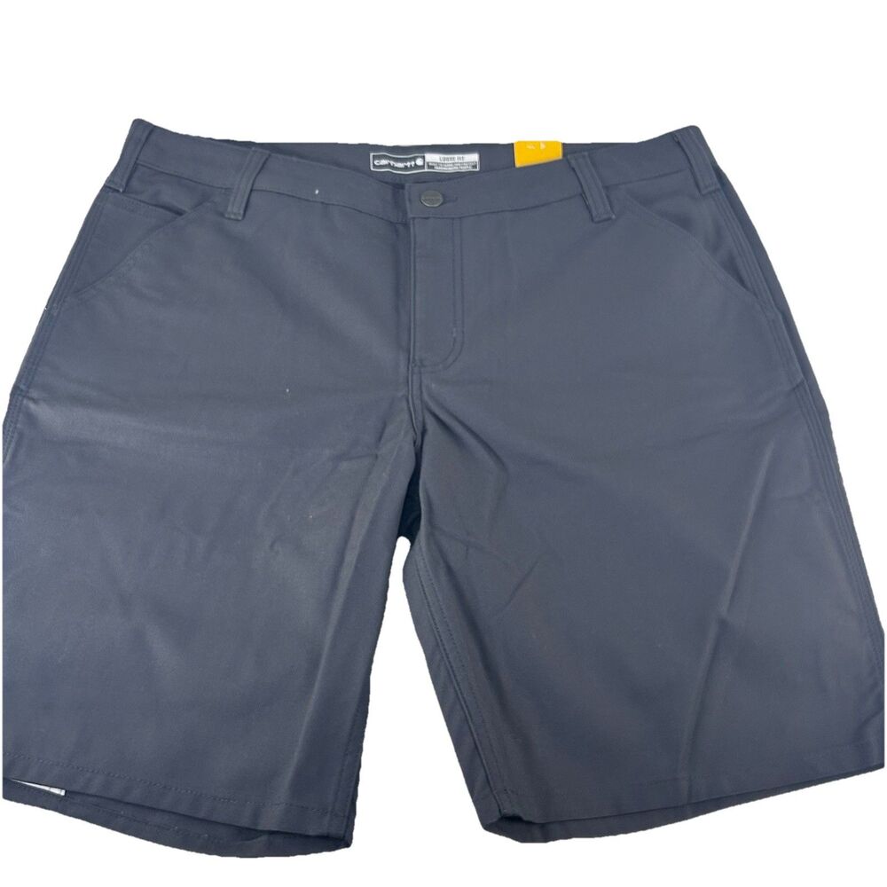 Carhartt Shorts Women's Size‎ 16 Gray Canvas Work Rugged Flex 10” Loose Fit NWT